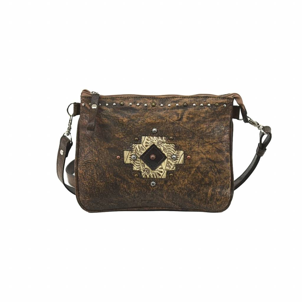 American West Navajo Soul Multi-Compartment Crossbody Bag