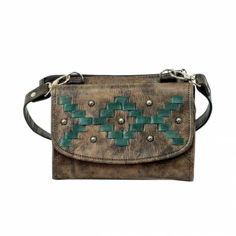 American West Tribal Weave Small Crossbody Bag/Wallet