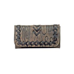 American West Ladies Driftwood Tri-Fold Wallet
