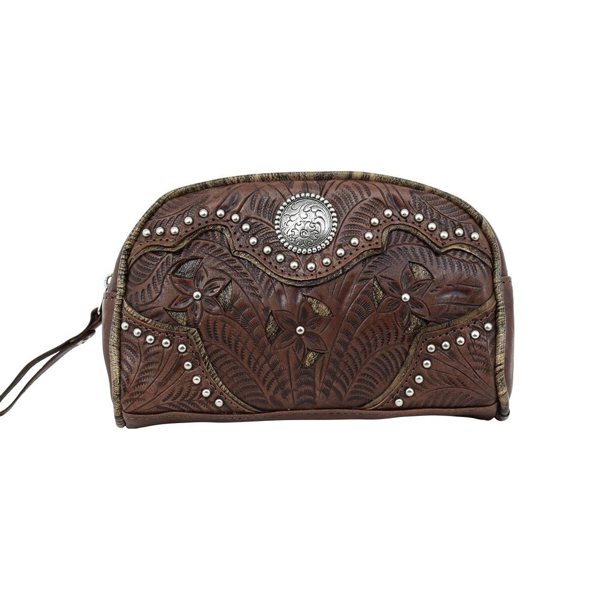 American West Inlay Eagle Cosmetic Case