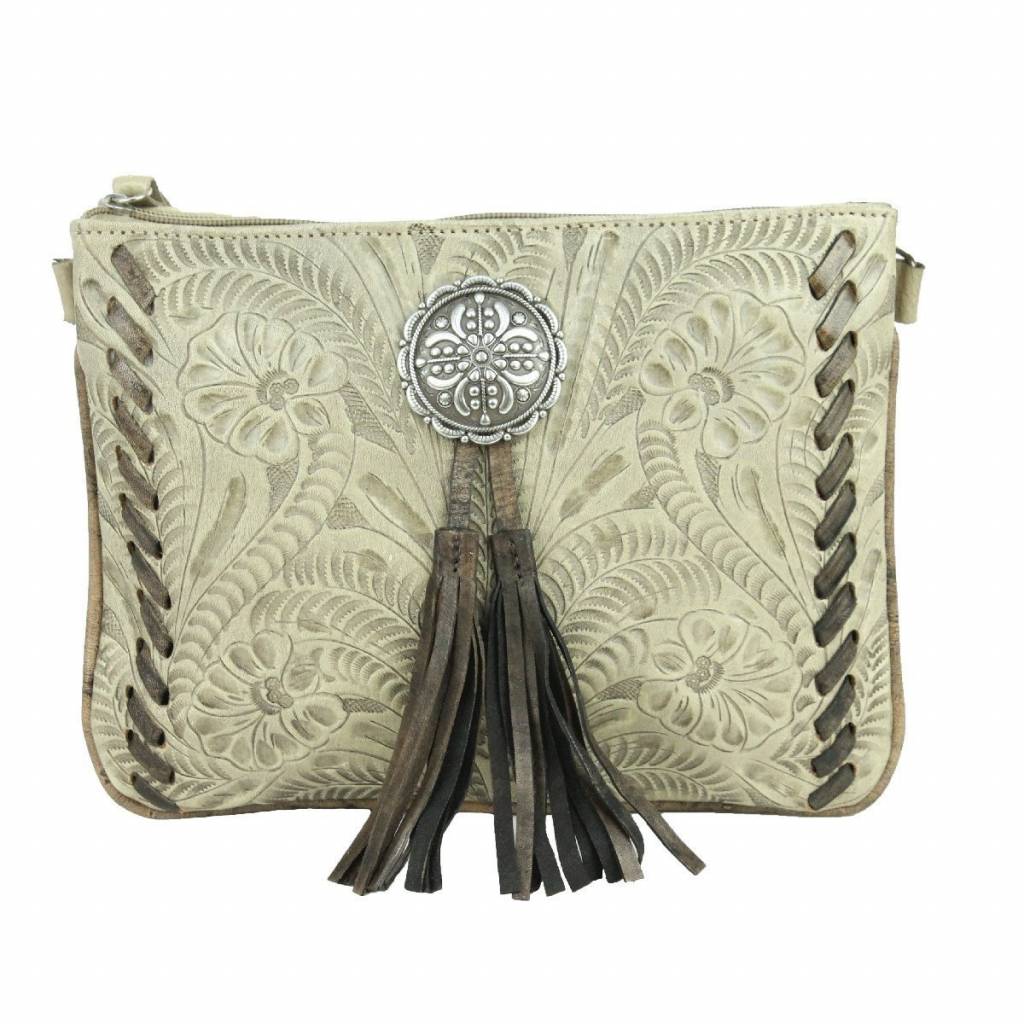 American West Lariats And Lace Multi-Compartment Crossbody Bag