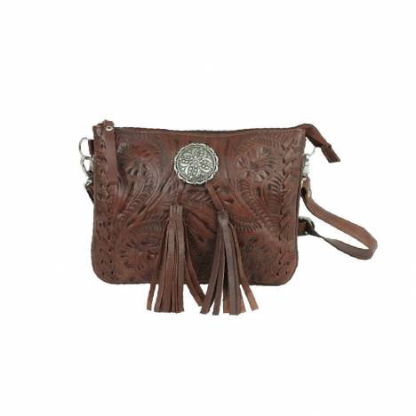 American West Lariats And Lace Multi-Compartment Crossbody Bag