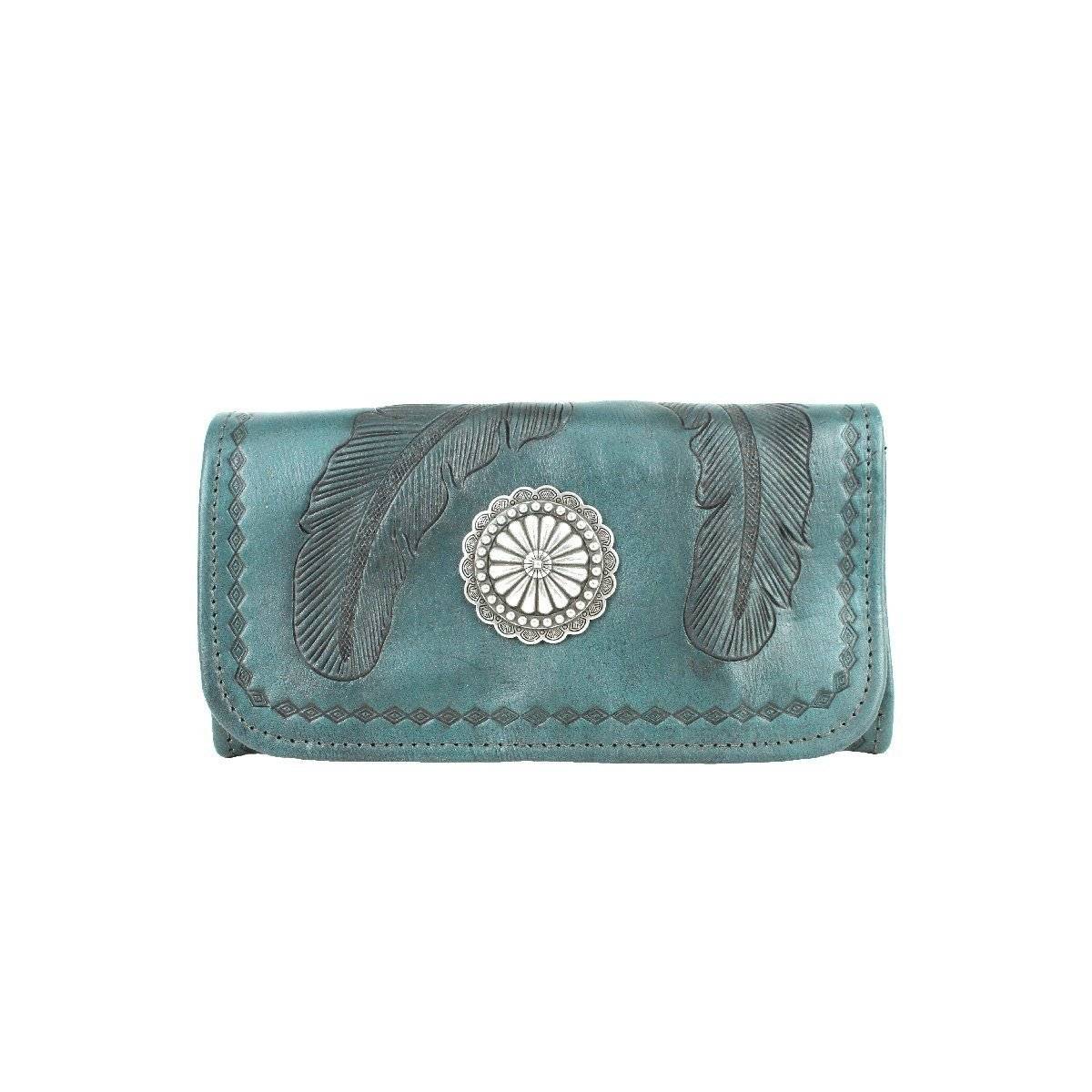 American West Ladies Sacred Bird Tri-Fold Wallet