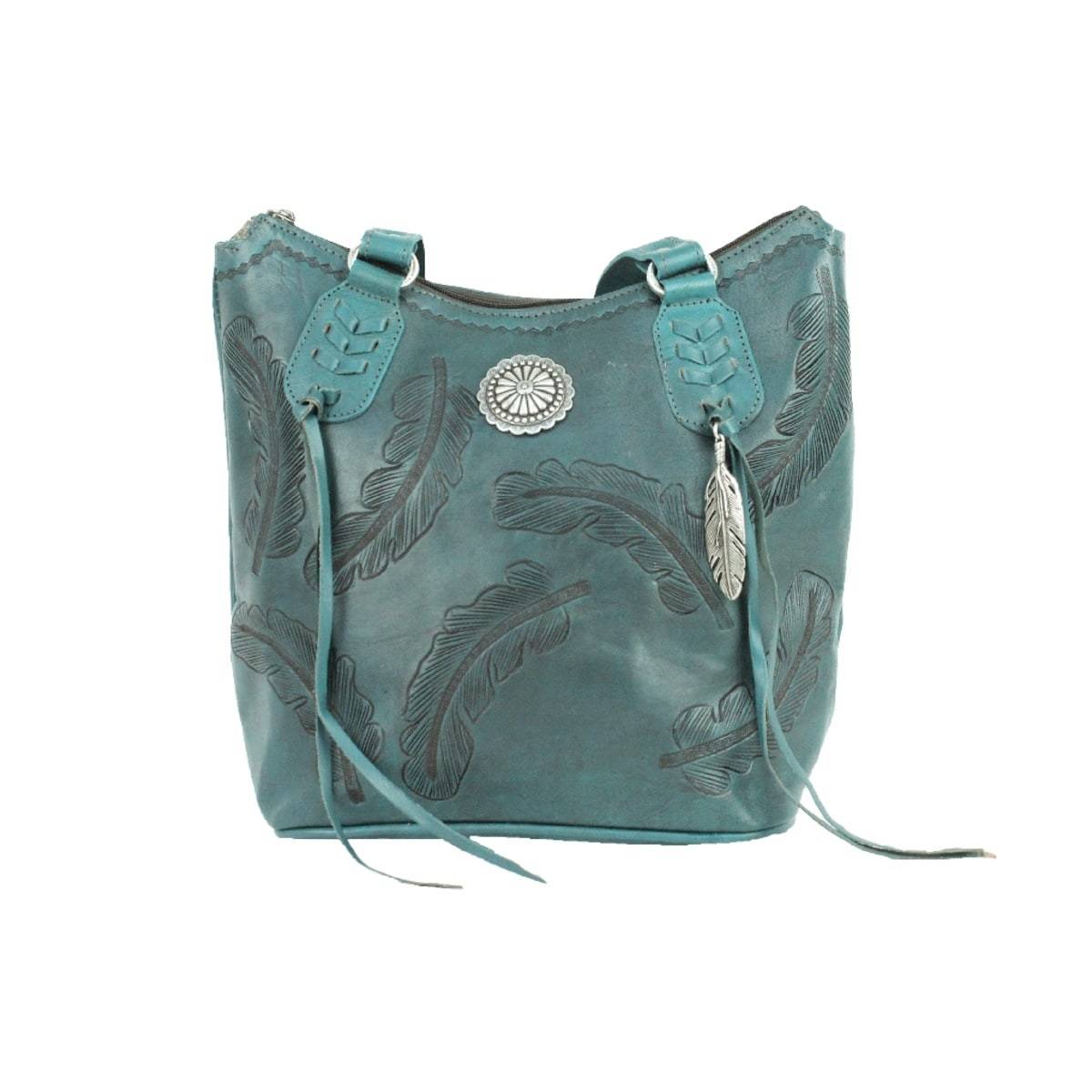 American West Sacred Bird Zip Top Bucket Tote