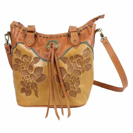 American West Texas Rose Large Zip Top Bucket Tote