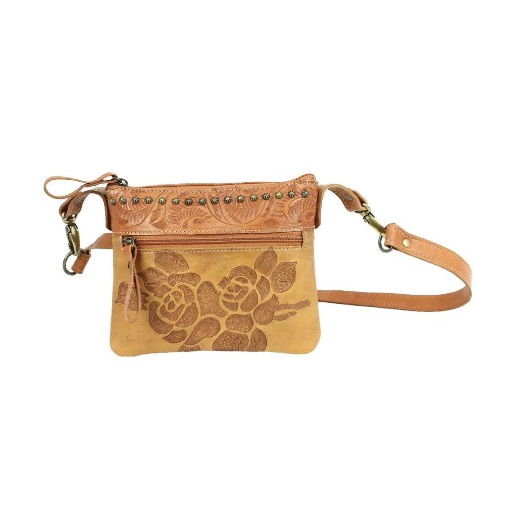 American West Texas Rose Trail Rider Crossbody/Hip Bag