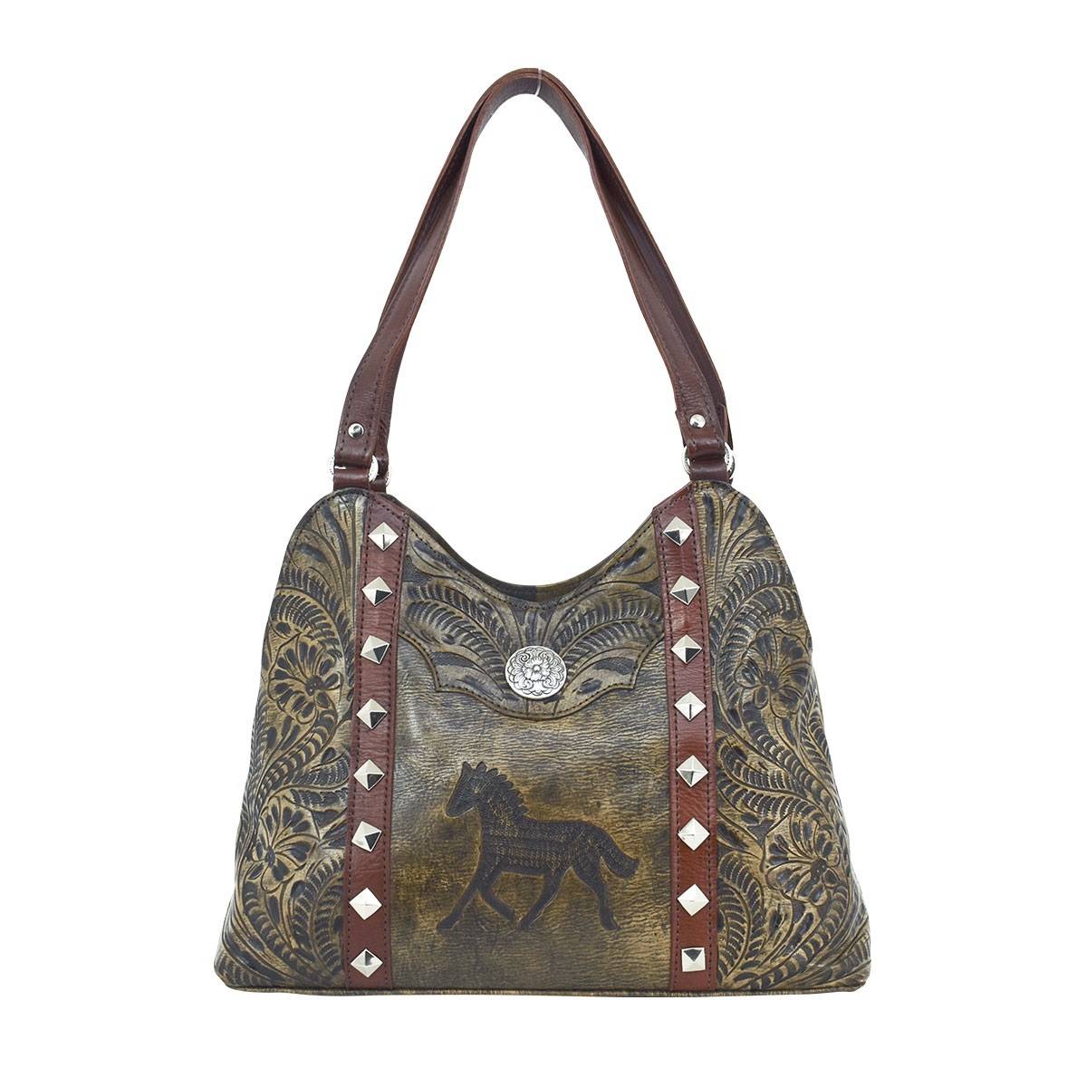 American West Hitchin Post Multi-Compartment Shoulder Bag