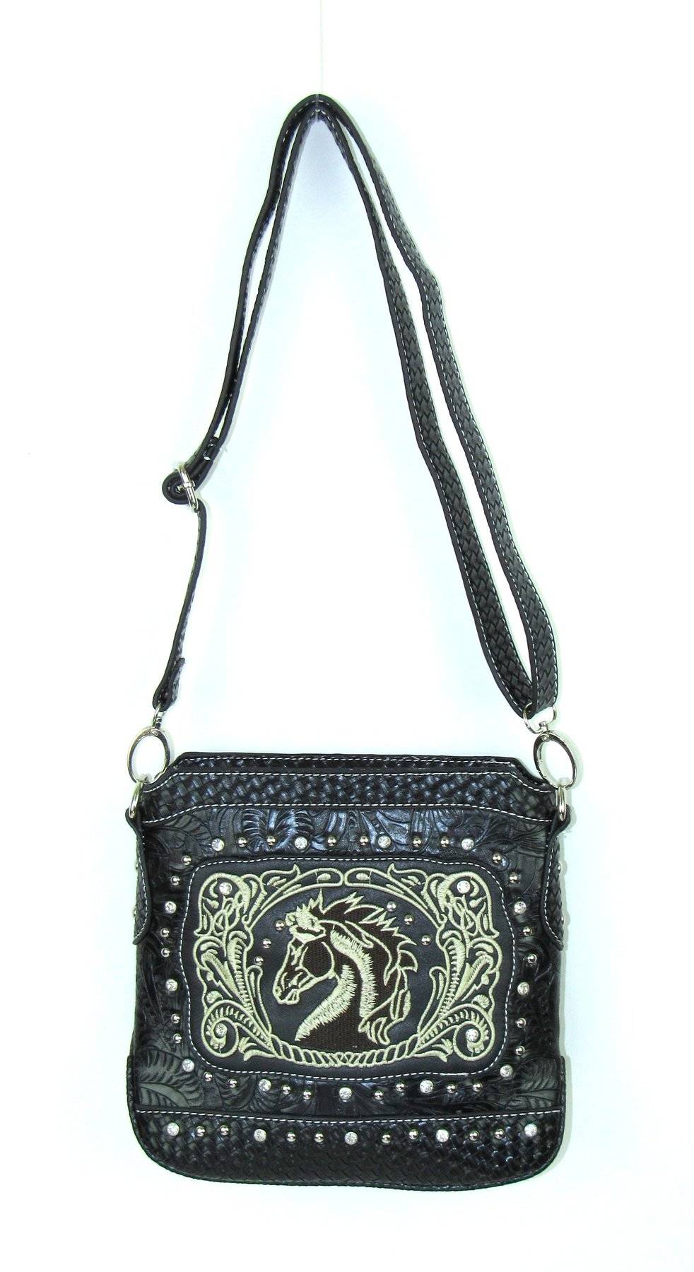 4-207158 Savana Crossbody Bag With Horse Embroidery sku 4-207158