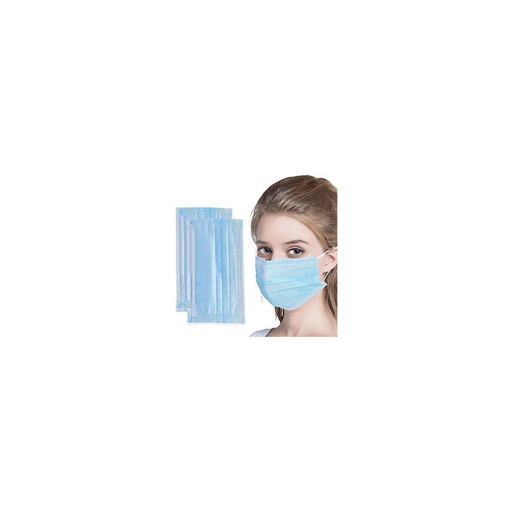 Hygienic 3-Layer Filter Surgical Masks - 50 Pcs