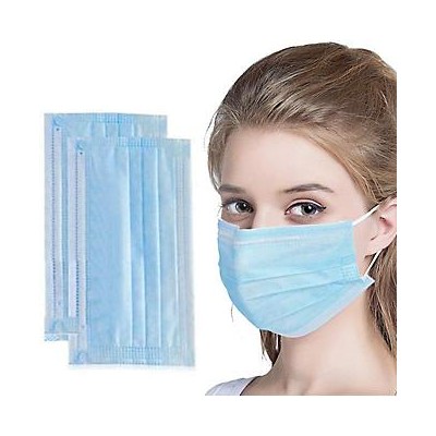 Hygienic 3-Layer Filter Surgical Masks - 50 Pcs