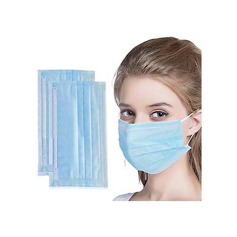 Hygienic 3-Layer Filter Surgical Masks - 50 Pcs