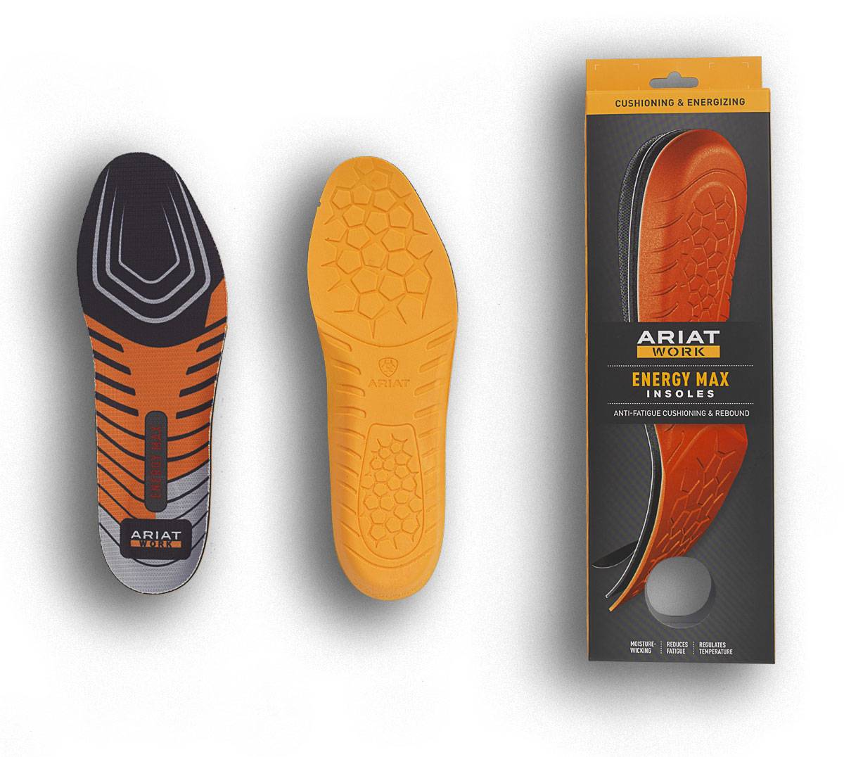 4-193654 Ariat Mens Energy Max Work Round Toe Insoles sku 4-193654