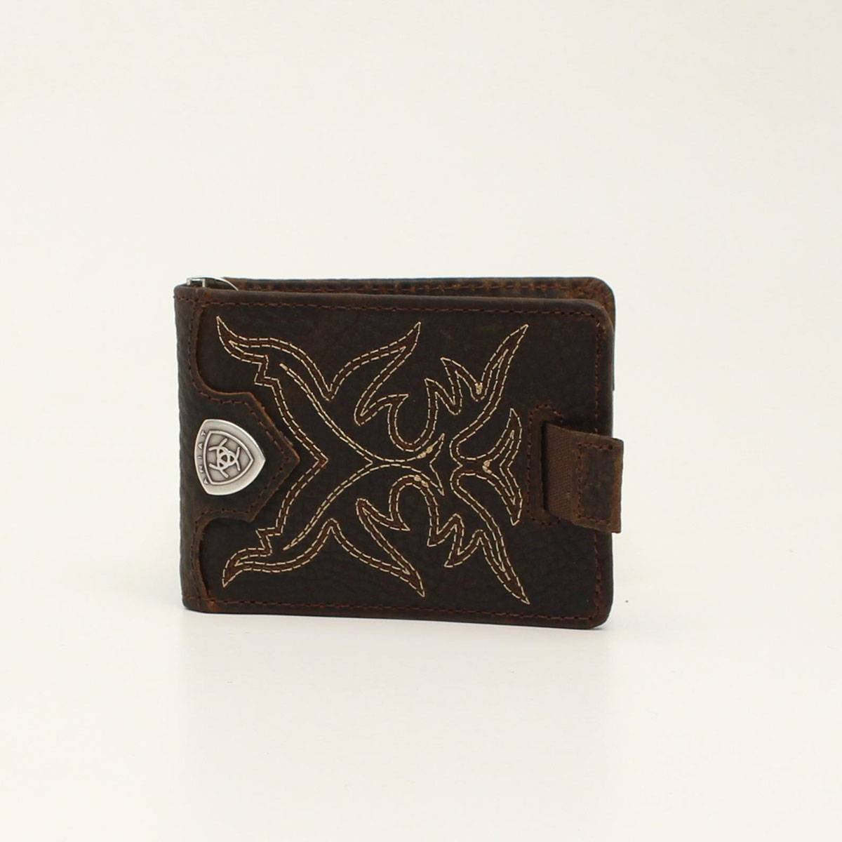 4-194547 Ariat Mens Bifold Boot Stitch Money Clip sku 4-194547