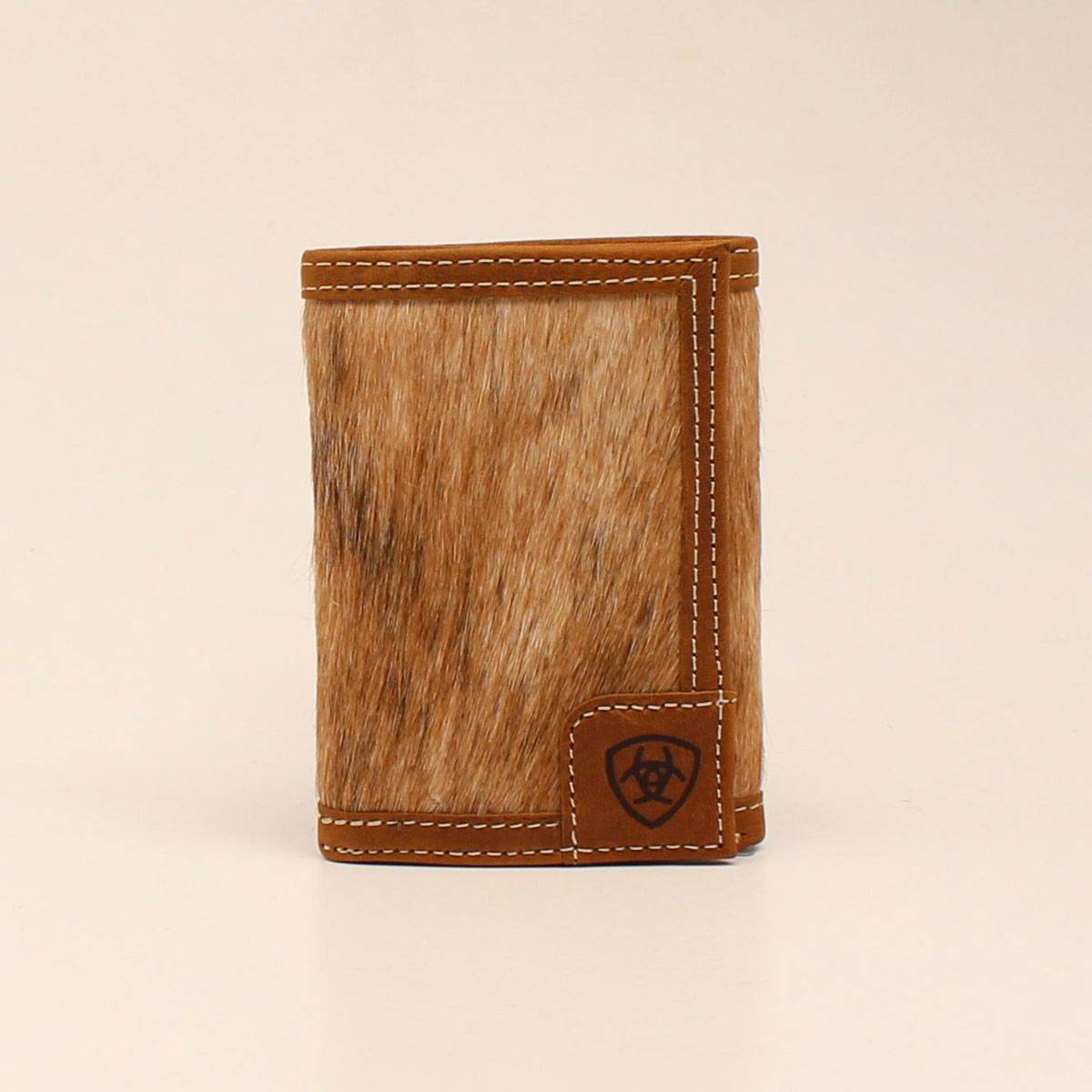 Ariat Mens TriFold Calf Hair Wallet