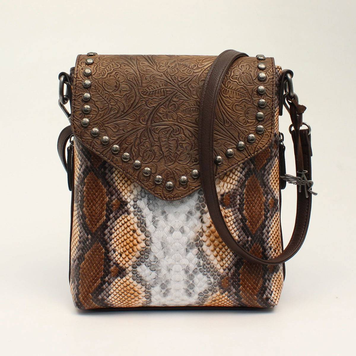 4-196337 Angel Ranch Messenger Concealed Carry Python Purse sku 4-196337