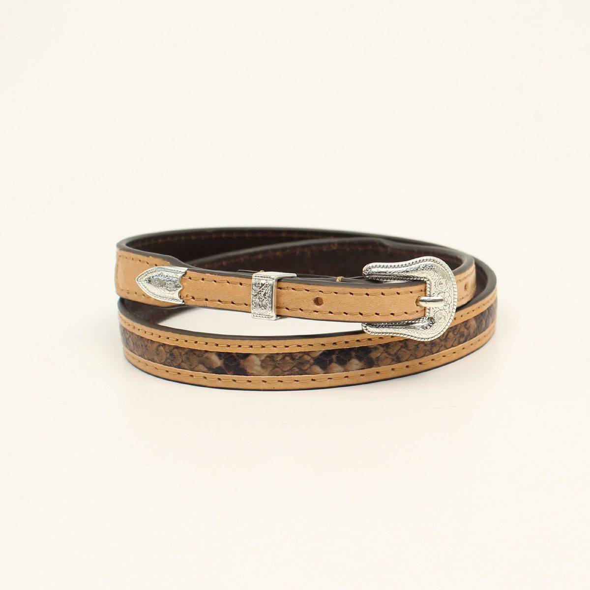 M&F Ladies Western Hatband 3D Snakeskin Belt