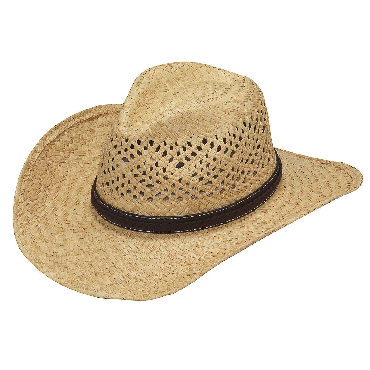 4-192386 Ariat Twister Raffia Vented Cowboy Hat sku 4-192386