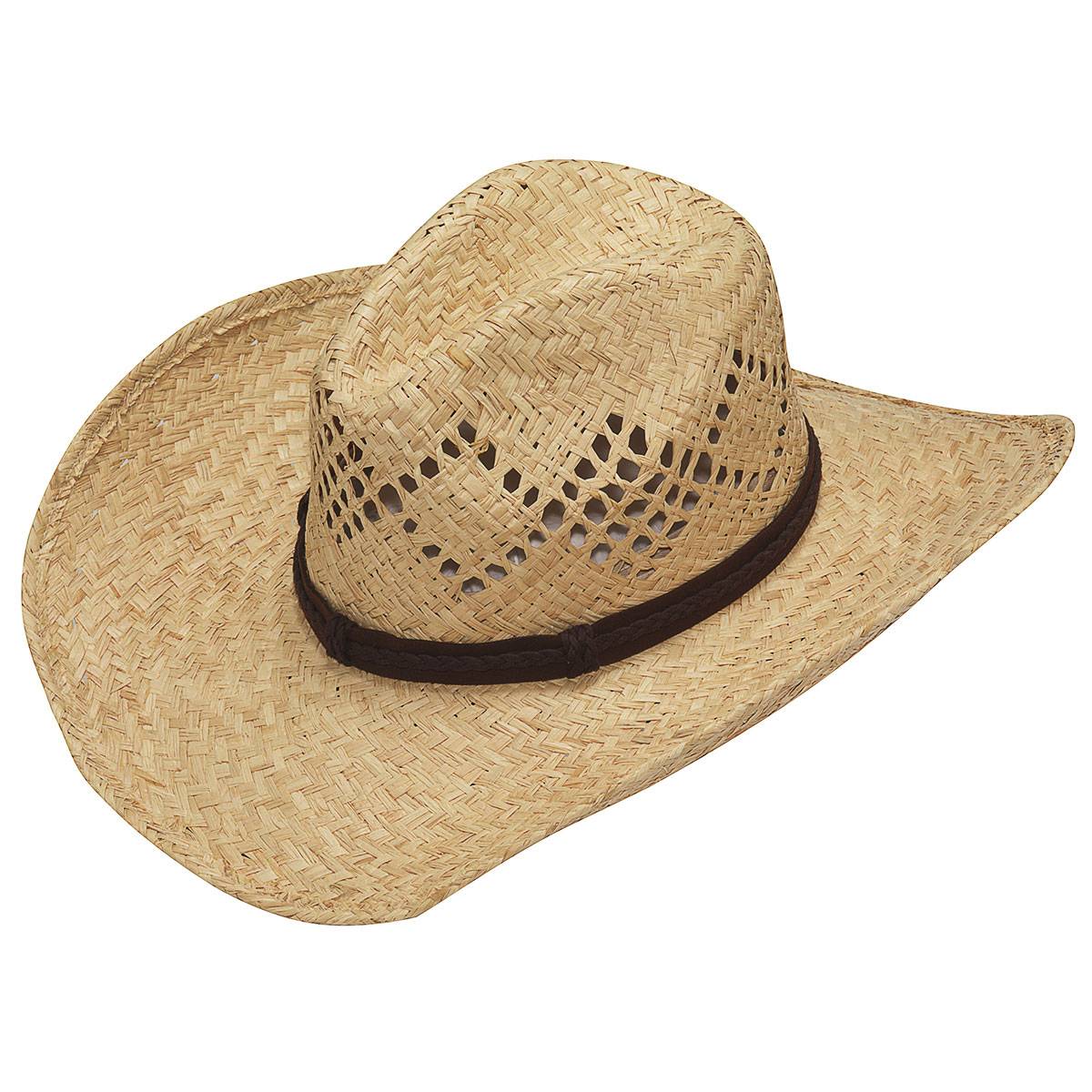 4-192389 Ariat Twister Raffia Ribbbon Vented Hat sku 4-192389