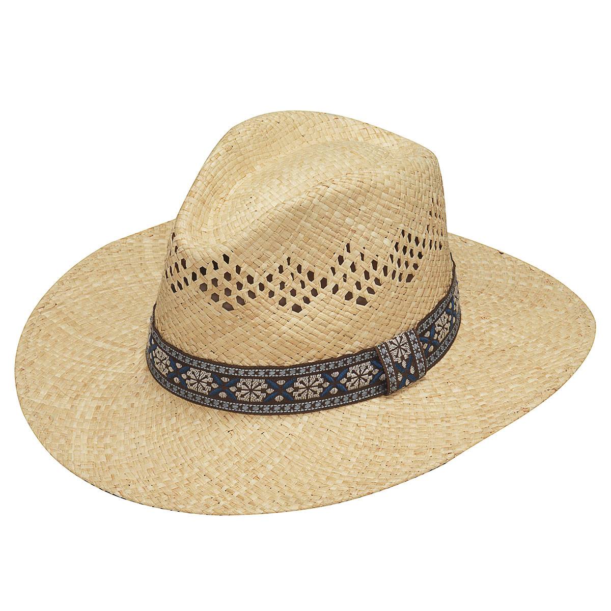 4-192381 Ariat Twister Raffia Ribbbon Vented Hat sku 4-192381