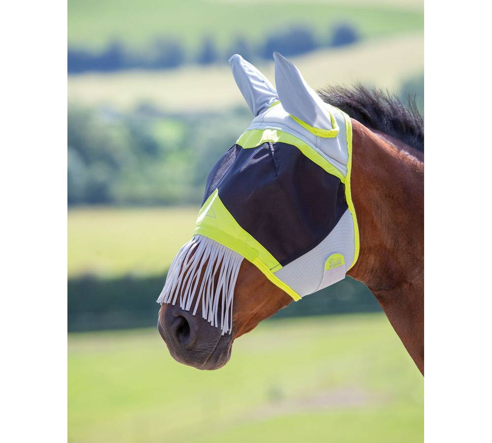 Shires Air Motion Fly Mask Wtih Ears & Nose Fringe