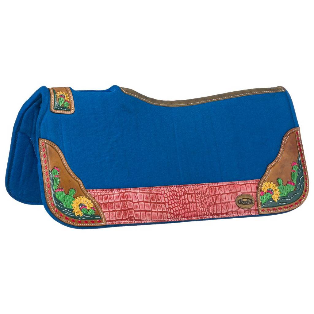 Tough-1 Hand Painted Cactus Saddle Pad