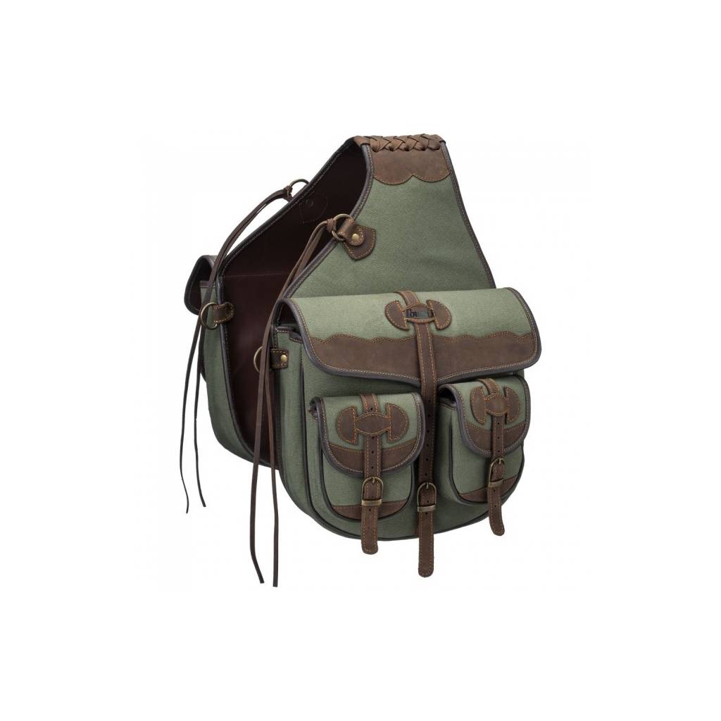 Tough-1 Canvas Trail Bag with Leather Accents