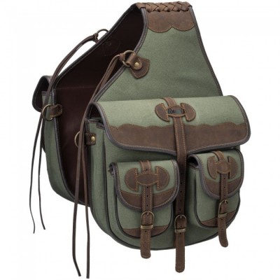 Tough-1 Canvas Trail Bag with Leather Accents