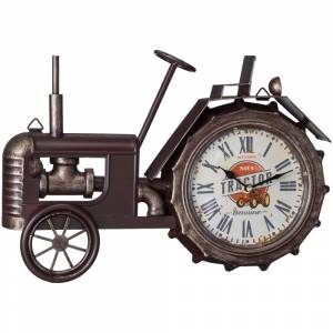 Gift Corral Bronze Tractor Table Top Clock