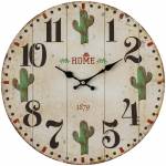 Gift Corral Wooden Cactus Wall Clock