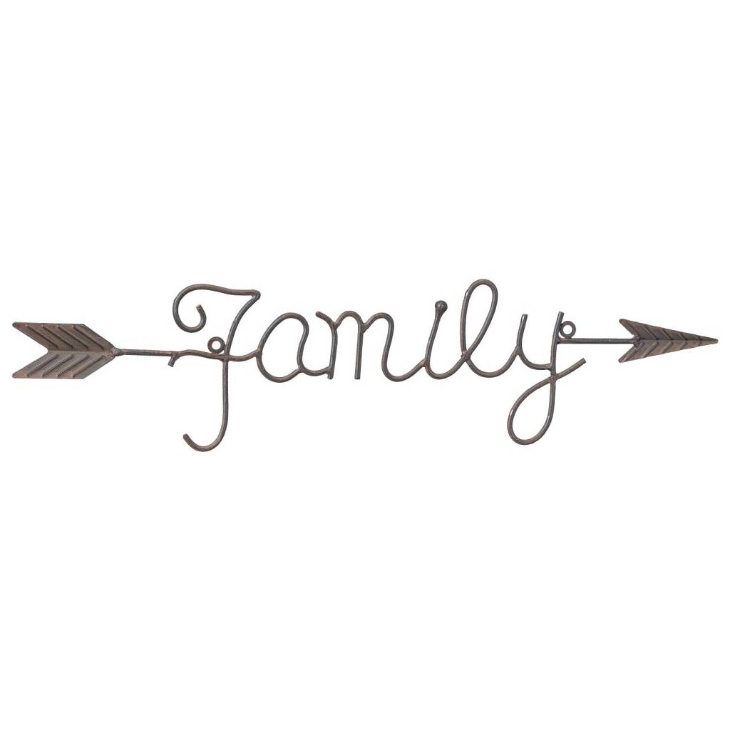 Gift Corral Family Arrow Wall Hanging