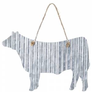 Gift Corral Corrugated Metal Steer Sign