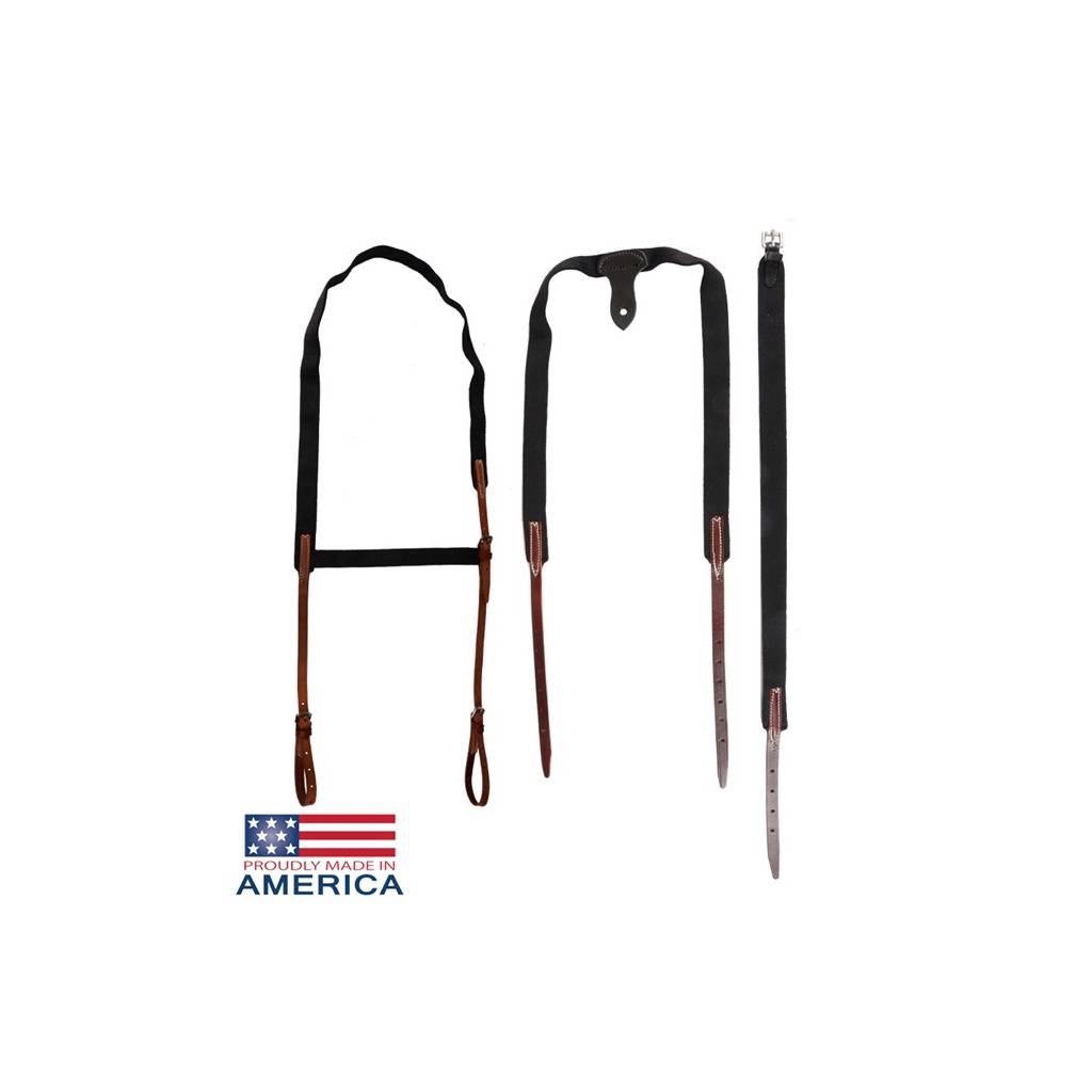 Feather-Weight Leather Replacement Suspender Set for Elbow Boots