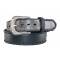 Jack Daniel's Ladies Laced Edge Leather Belt with Embroidered Overlays
