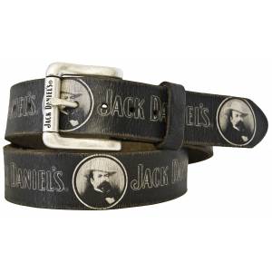 Jack Daniel's Vintage Cameo Screenprint Leather Belt