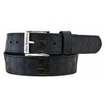 Jack Daniel's Logo Basket Weave Leather Belt
