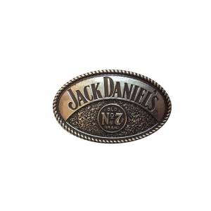 Jack Daniel's Oval Western Buckle with Rope Edge