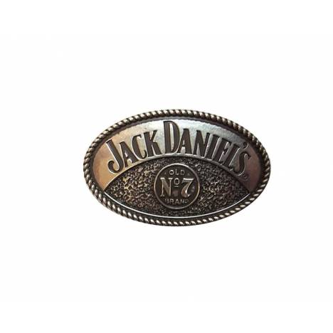 Jack Daniel's Oval Western Buckle with Rope Edge