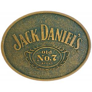 Jack Daniel's Oval Brass Buckle