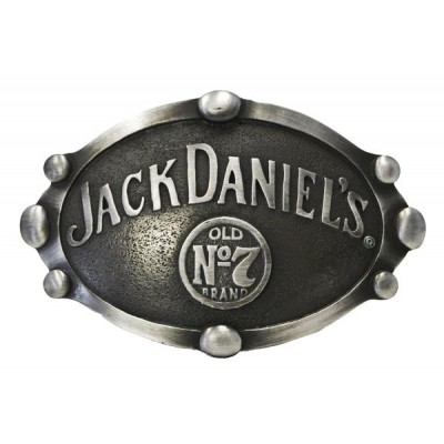 Jack Daniel's Old No.7 Oval Large Beaded Buckle