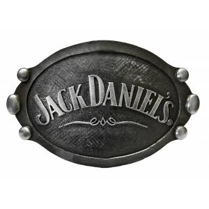 Jack Daniel's Swing Filigree Oval Large Beaded Buckle
