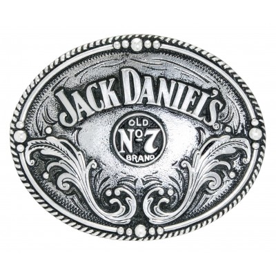 Jack Daniel's Made in USA Oval Western Belt Buckle