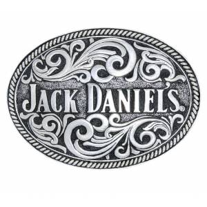 Jack Daniel's Made in USA Oval Rope Edge Belt Buckle