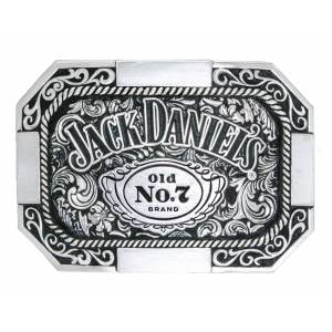 Jack Daniel's Made in USA Rectangle Western Belt Buckle