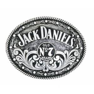 Jack Daniel's Made in USA Barbed Wire Western Belt Buckle