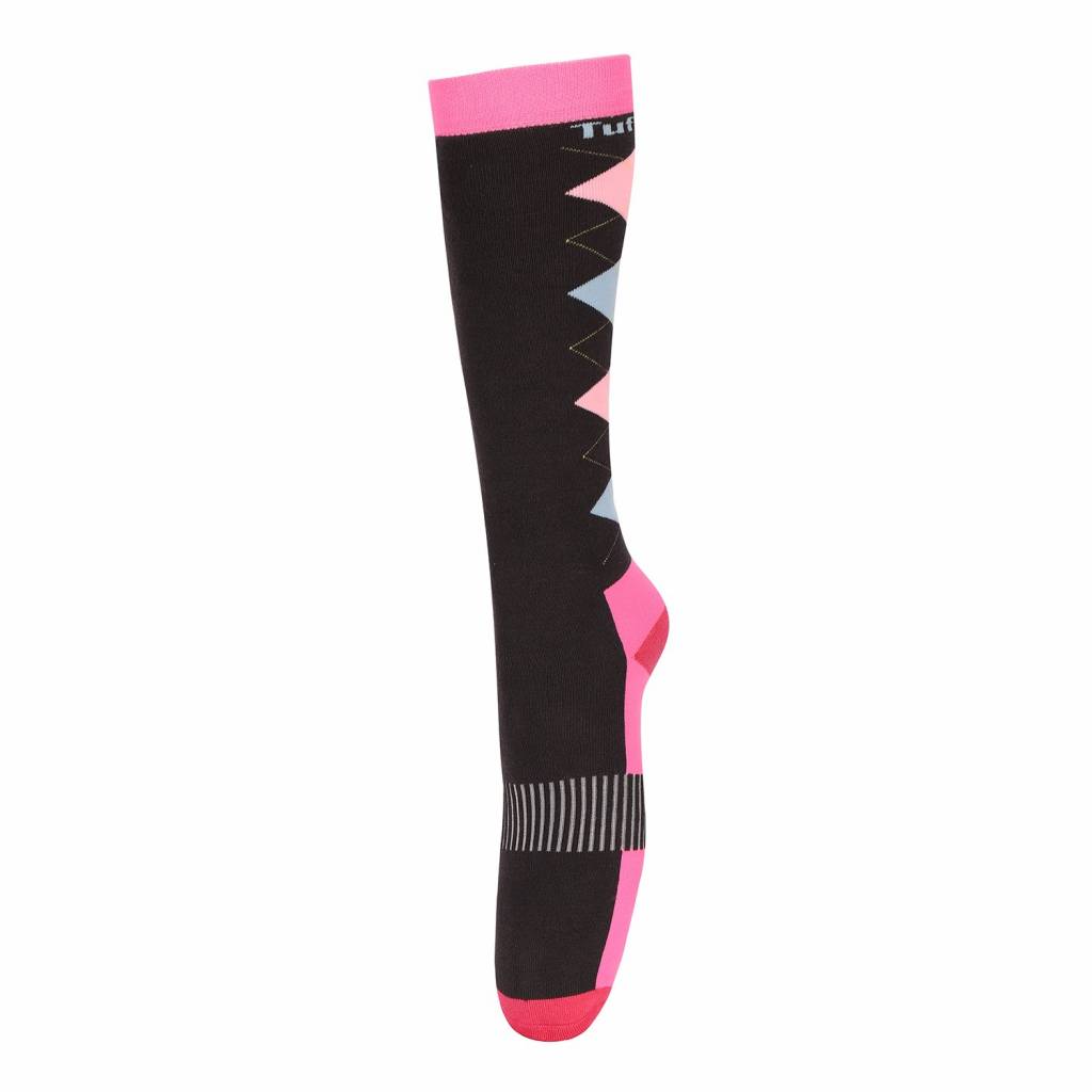 TuffRider Ladies Neon Winter Argyle Socks