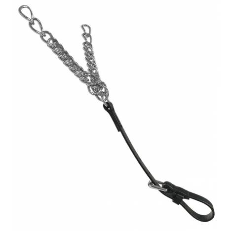 Feather-Weight Curb Chain with Throat Strap