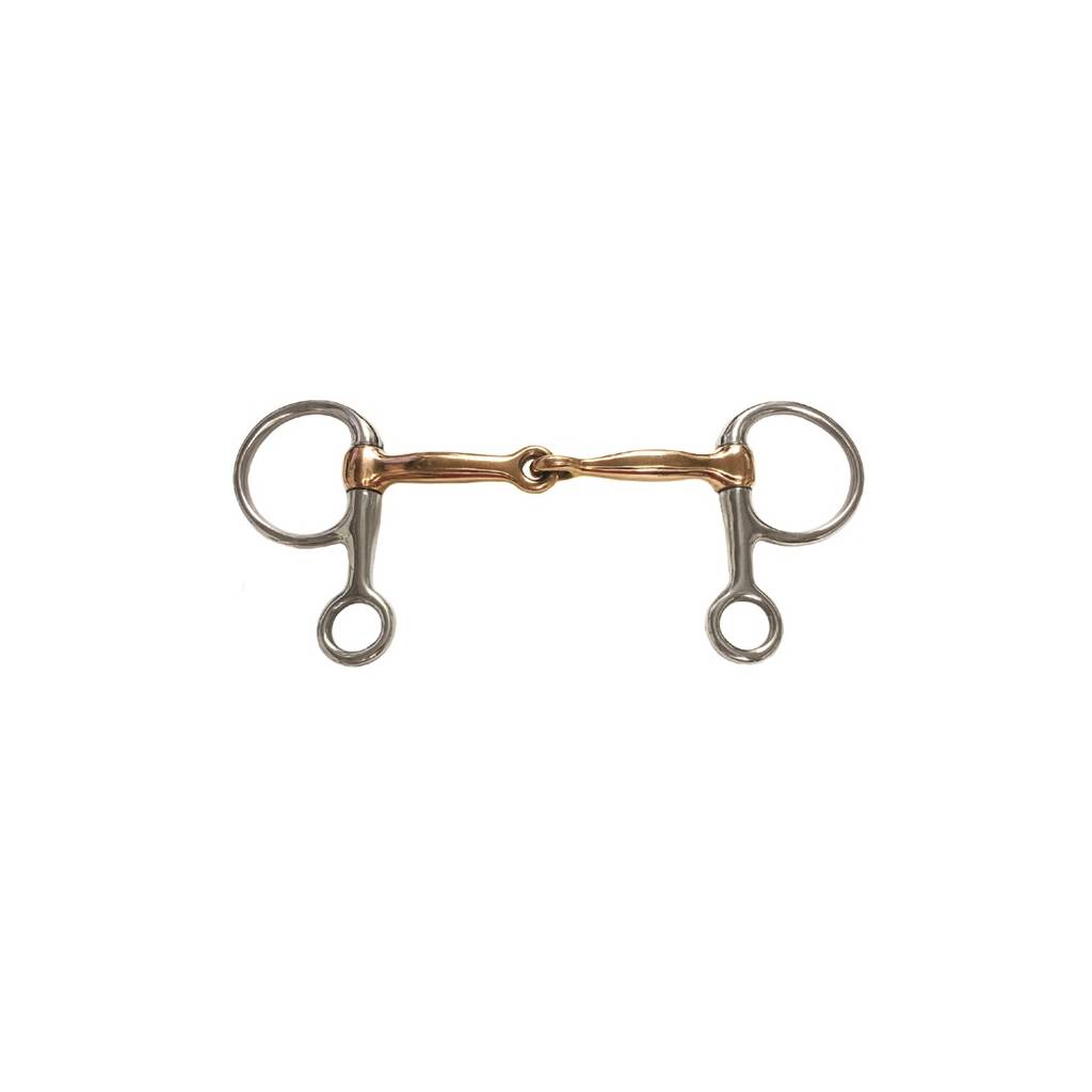 Jacks Half Cheek Jointed Copper Snaffle Bit