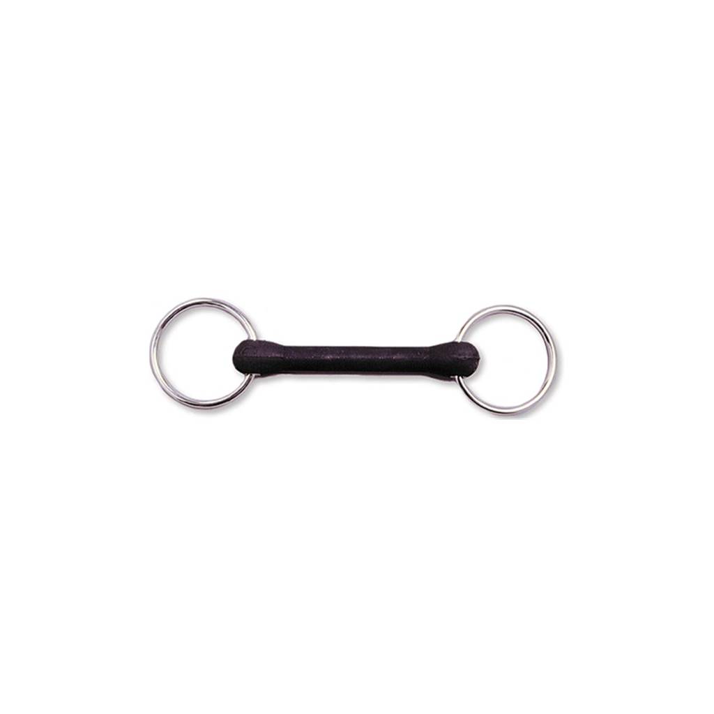 Jacks Rubber Covered Mouth Loose Ring Snaffle Bit