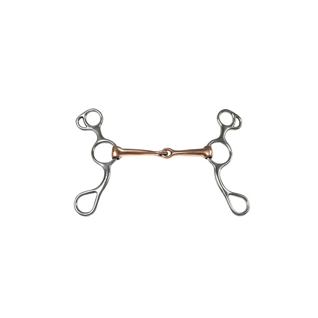 Jacks Training Snaffle Bit - Jointed Copper Mouth