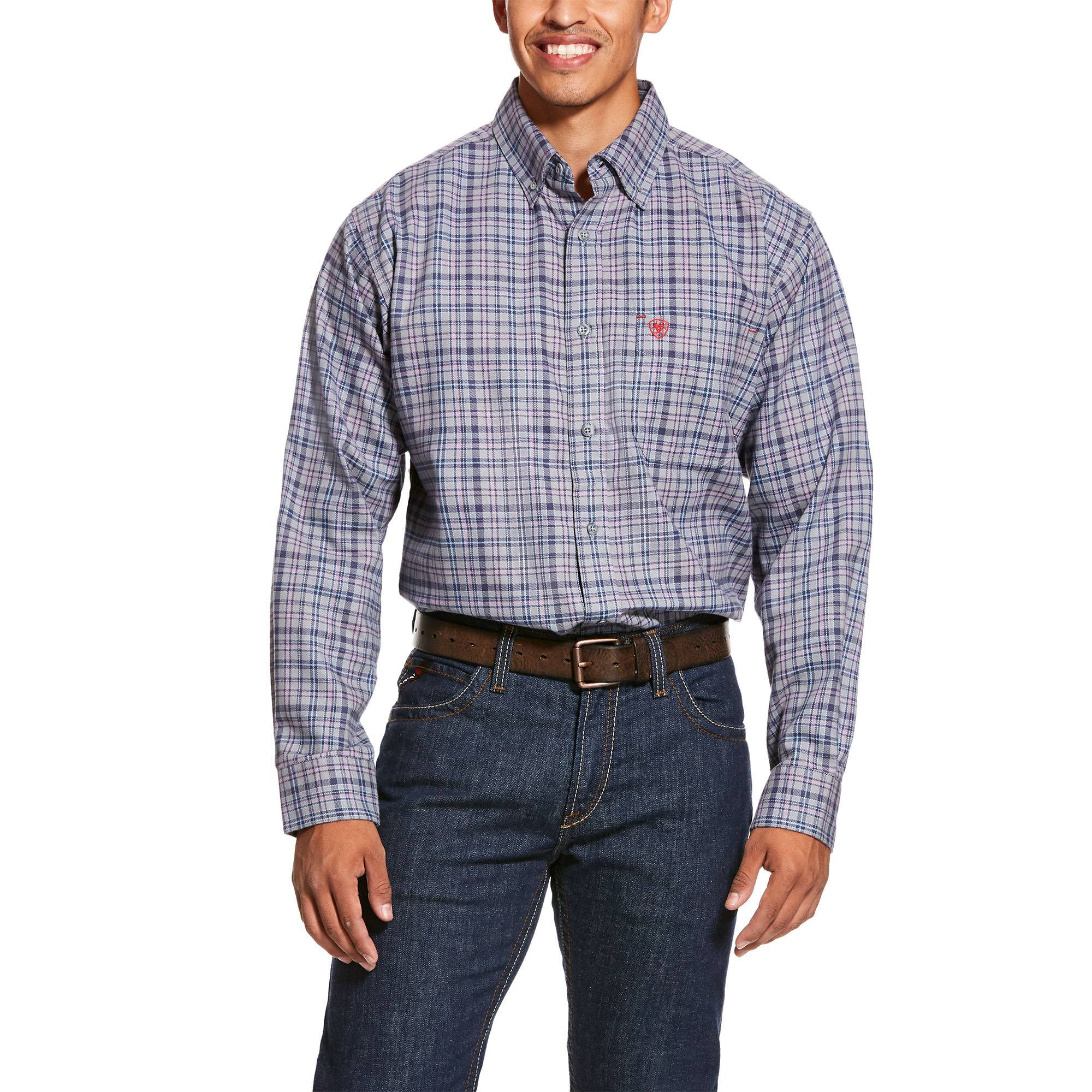 Ariat Mens FR Cherokee Classic Fit Long Sleeve Work Shirt